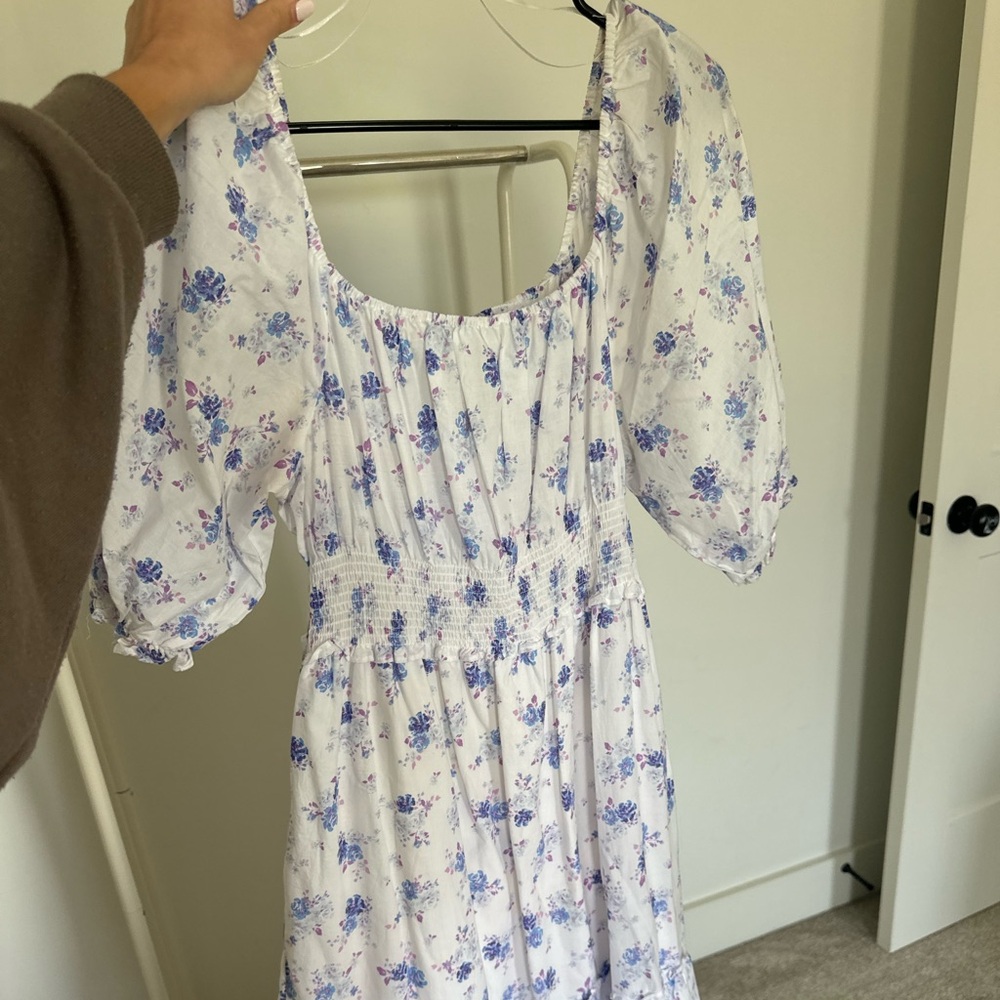 Love Shack Fancy Target Floral Puff Sleeve Dress